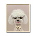 Schilderij Hondje met 3-D Imitatie Bont 50x60cm ingelijst Schilderij Hondje met 3-D Imitatie Bont 50x60cm ingelijst