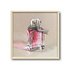 Schilderij Parfum Fles Vierkant met 3-D Strik 40x40cm ingelijst