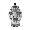 WernerVoss - Vaas / Pot met Deksel Zebra Porselein 21x24cm WernerVoss - Vaas / Pot met Deksel Zebra Porselein 21x24cm
