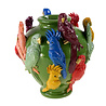 WernerVoss - Vaas Papegaaien Groen Multicolor 23x26cm WernerVoss - Vaas Papegaaien Groen Multicolor 23x26cm