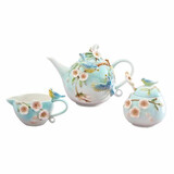 Werns - Theeset Vogels en Bloemen Multicolor - Theepot-Melkkan-Suikerpot Werns - Theeset Vogels en Bloemen Multicolor - Theepot-Melkkan-Suikerpot