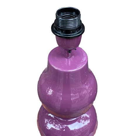 Colmore - Tafel Lamp Donker Paars Metaal 20x44cm geëmailleerd
