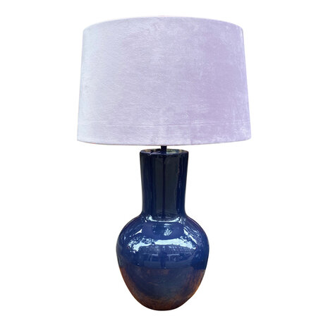 Colmore - Tafel Lamp Indigo Blauw Metaal 25x48cm geëmailleerd
