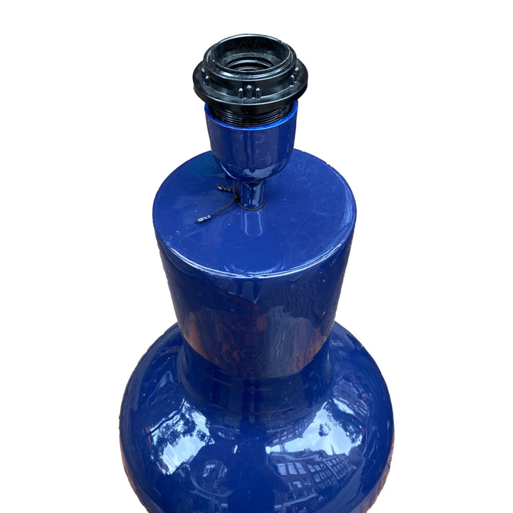 Colmore - Tafel Lamp Indigo Blauw Metaal 25x48cm geëmailleerd