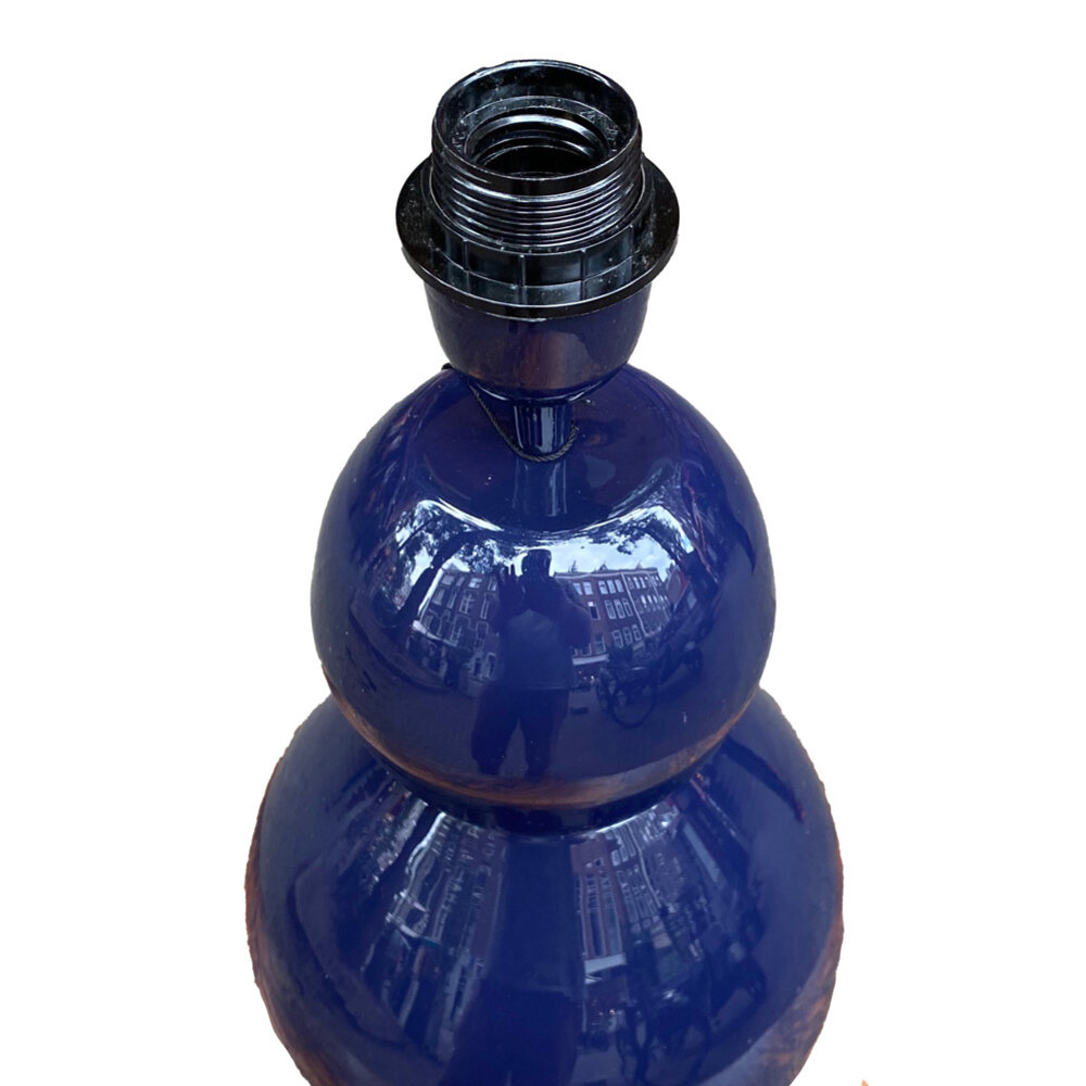 Colmore - Tafel Lamp Indigo Blauw Metaal 21x40cm geëmailleerd