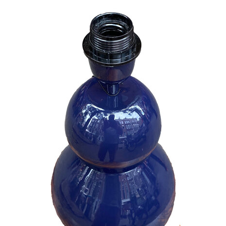 Colmore - Tafel Lamp Indigo Blauw Metaal 21x40cm geëmailleerd