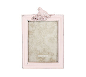 Melting Pot - Fotolijstje Vogeltje Bloem Licht Roze 16x24cm - foto 13x18cm Melting Pot - Fotolijstje Vogeltje Bloem Licht Roze 16x24cm - foto 13x18cm