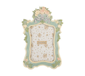 Melting Pot - Fotolijstje Bloemen Pastel Groen 16x23cm - foto 10x15cm Melting Pot - Fotolijstje Bloemen Pastel Groen 16x23cm - foto 10x15cm