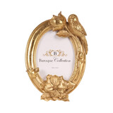 Melting Pot - Fotolijstje Baroque Vogel en Bloem Goud 15x21cm - foto 10x15cm Melting Pot - Fotolijstje Baroque Vogel en Bloem Goud 15x21cm - foto 10x15cm