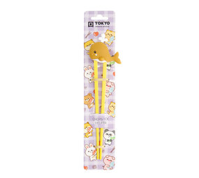 Melting Pot - Kinder Eetstokjes met Walvisje Bruin 22cm Melting Pot - Kinder Eetstokjes met Walvisje Bruin 22cm