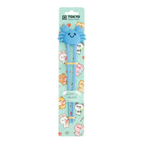 Melting Pot - Kinder Eetstokjes met Krab Blauw 22cm Melting Pot - Kinder Eetstokjes met Krab Blauw 22cm