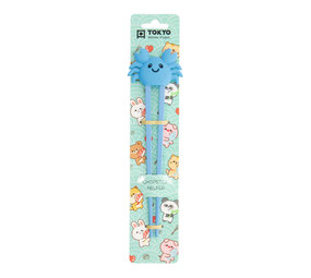 Melting Pot - Kinder Eetstokjes met Krab Blauw 22cm Melting Pot - Kinder Eetstokjes met Krab Blauw 22cm