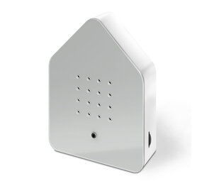 Zwitscherbox - Vogelhuisje met Vogelgeluiden en Bewegingssensor Grijs 11x14cm Zwitscherbox - Vogelhuisje met Vogelgeluiden en Bewegingssensor Grijs 11x14cm