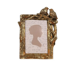 Melting Pot - Fotolijstje Baroque Twee Vogels Goud 17x22cm - foto 10x15cm Melting Pot - Fotolijstje Baroque Twee Vogels Goud 17x22cm - foto 10x15cm