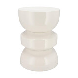 Melting Pot - Bijzettafel & Kruk Sephora Cosy Wit Metaal 32x45cm