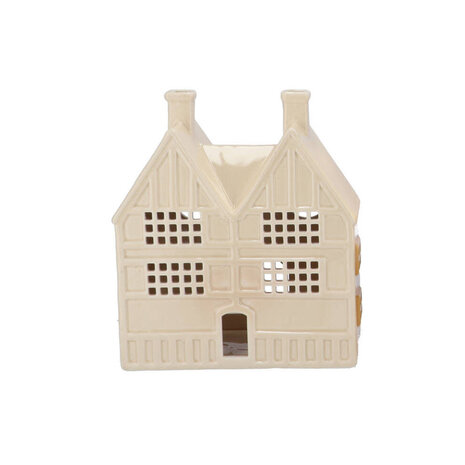 Melting Pot - Waxinelicht Huisje Jolie Keramiek 18x21cm 3 kleuren Melting Pot - Waxinelicht Huisje Jolie Keramiek 18x21cm 3 kleuren