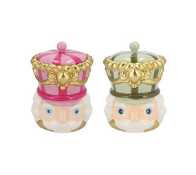 Melting Pot - Pot met Deksel Notenkraker Candy 12x15cm - 2 kleuren Melting Pot - Pot met Deksel Notenkraker Candy 12x15cm - 2 kleuren
