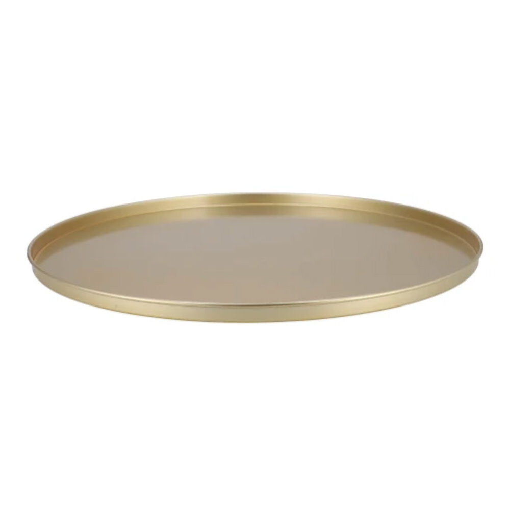 Melting Pot - Dienblad Majestic Rond Goud Metaal 26 of 37cm