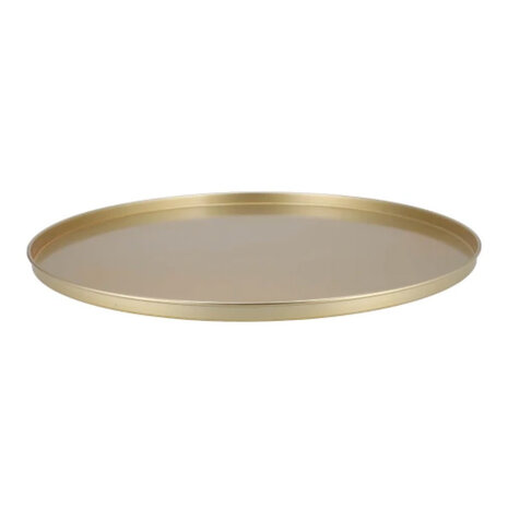 Melting Pot - Dienblad Majestic Rond Goud Metaal 26 of 37cm