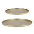 Dienblad Majestic Rond Goud Metaal 26 of 37cm