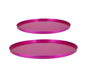 Melting Pot - Dienblad Jolly Fuchsia Metaal in 2 maten Melting Pot - Dienblad Jolly Fuchsia Metaal in 2 maten