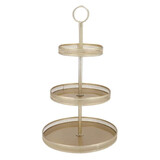 Melting Pot - Etagère Majestic 3 Lagen Goud Metaal 37x65cm Melting Pot - Etagère Majestic 3 Lagen Goud Metaal 37x65cm