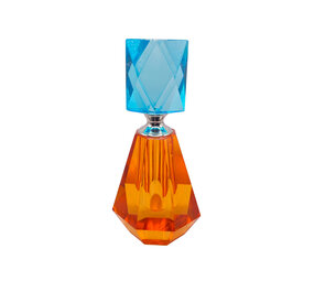 Colmore - Parfumfles Votief Aqua-Oranje Kristal Glas 7x14cm Colmore - Parfumfles Votief Aqua-Oranje Kristal Glas 7x14cm