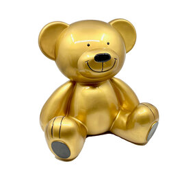 Melting Pot - Beeld Design Teddy Beer Zittend Goud 29cm Melting Pot - Beeld Design Teddy Beer Zittend Goud 29cm