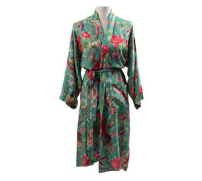 Imbarro - Kimono Royal Paradise Green Viscose one-size Imbarro - Kimono Royal Paradise Green Viscose one-size
