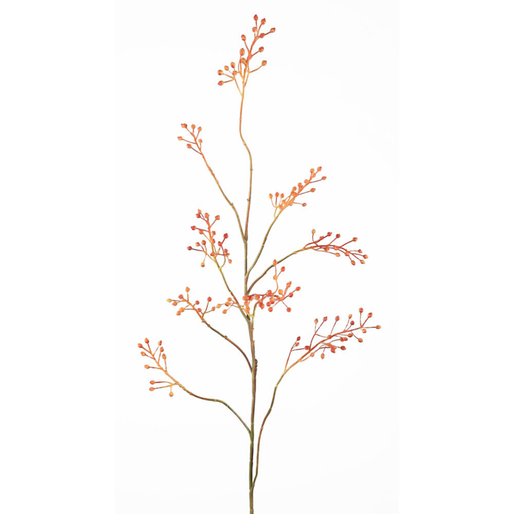 Melting Pot - Kunstbloem Rozenbottel Oranje op Tak 110cm Melting Pot - Kunstbloem Rozenbottel Oranje op Tak 110cm