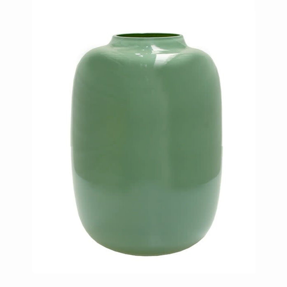 Melting Pot - Vaas Artic Licht-Groen Glas 21x29cm Melting Pot - Vaas Artic Licht-Groen Glas 21x29cm