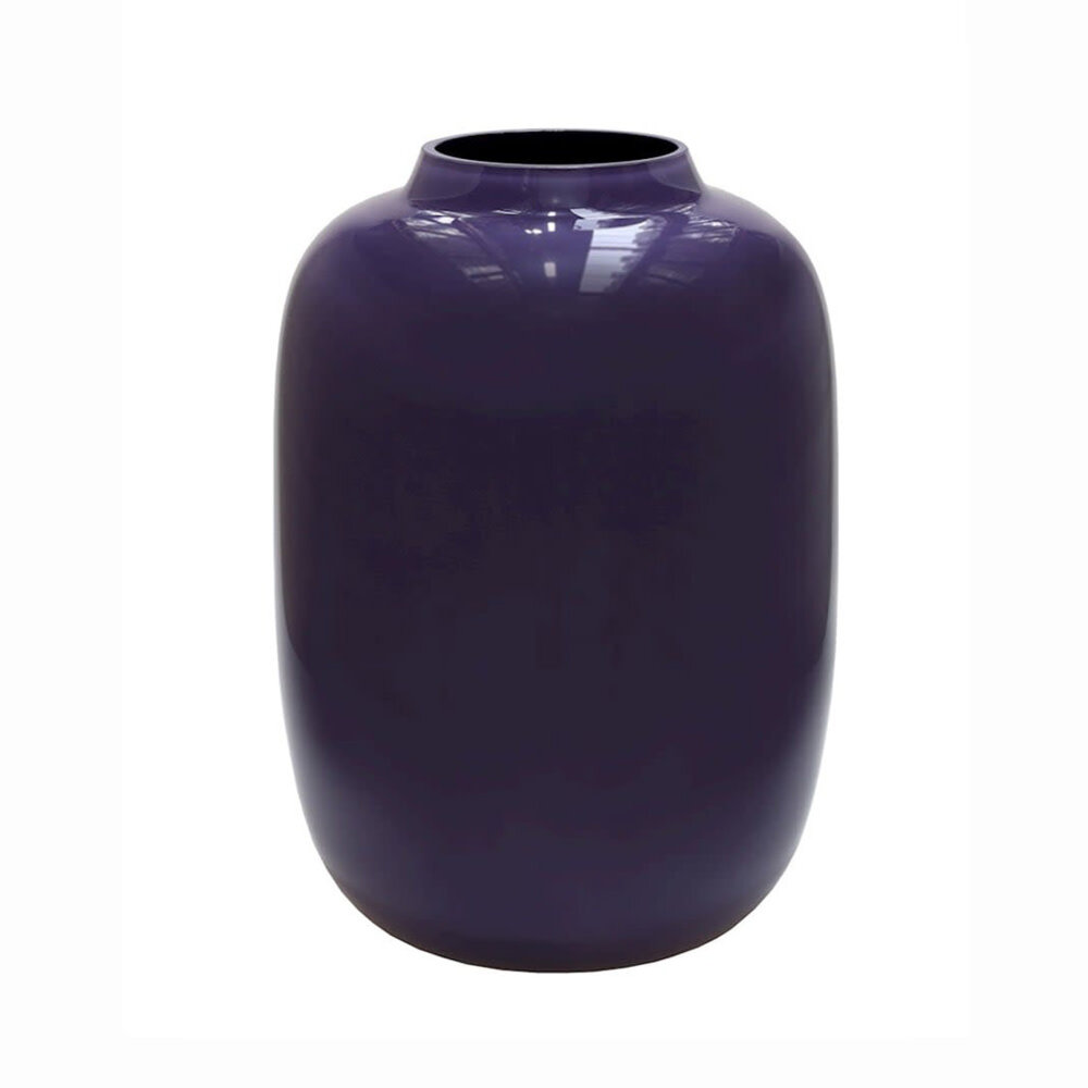 Melting Pot - Vaas Artic Donker-Paars Glas 21x29cm Melting Pot - Vaas Artic Donker-Paars Glas 21x29cm