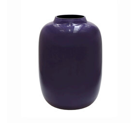 Melting Pot - Vaas Artic Donker-Paars Glas 21x29cm Melting Pot - Vaas Artic Donker-Paars Glas 21x29cm