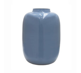 Melting Pot - Vaas Artic Licht-Blauw Glas 21x29cm Melting Pot - Vaas Artic Licht-Blauw Glas 21x29cm