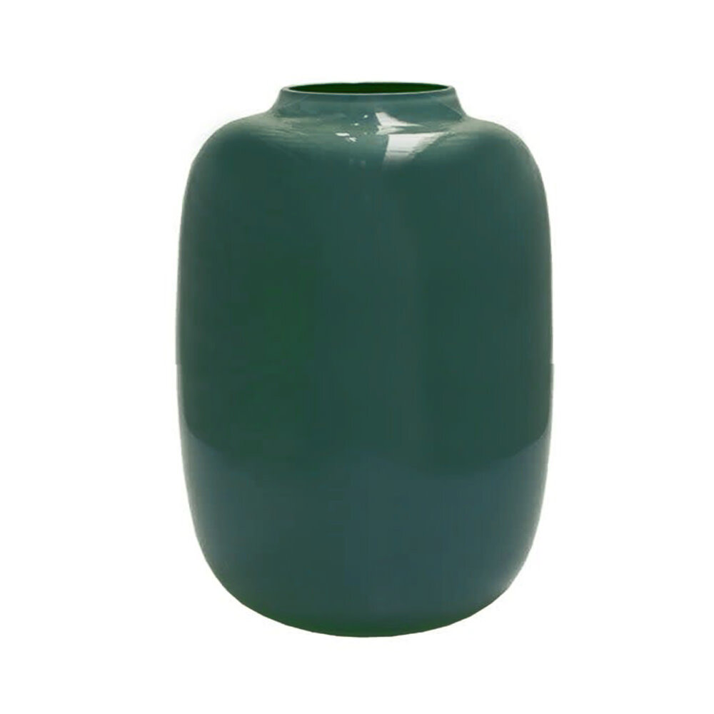Melting Pot - Vaas Artic Donker-Groen Glas 21x29cm Melting Pot - Vaas Artic Donker-Groen Glas 21x29cm