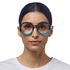 Okkia - Leesbril LAURA Round Havana Blue OK024HB Okkia - Leesbril LAURA Round Havana Blue OK024HB