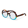 Okkia - Leesbril LAURA Round Havana Blue OK024HB Okkia - Leesbril LAURA Round Havana Blue OK024HB