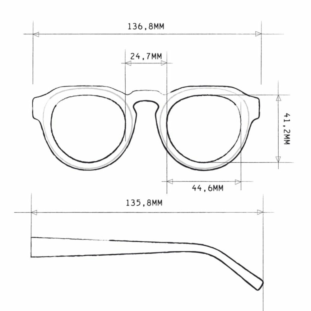 Okkia - Leesbril ZENO Round Black OK042BK