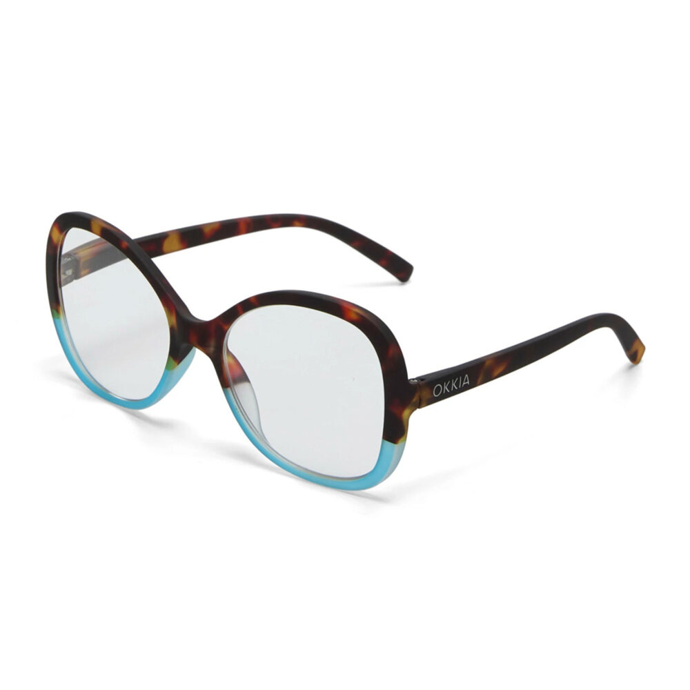 Okkia - Leesbril VERONA Butterfly Havana Blue OK049HB