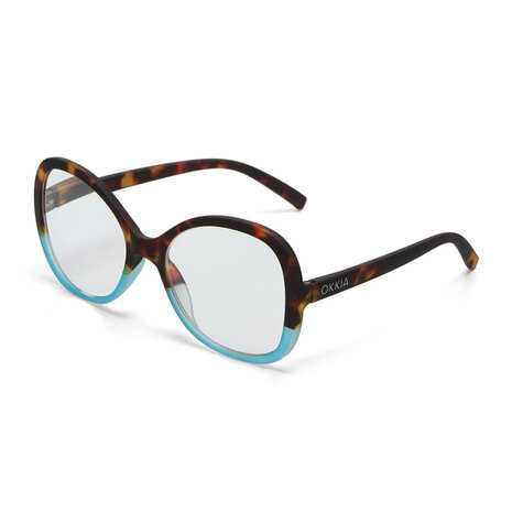 Okkia - Leesbril VERONA Butterfly Havana Blue OK049HB