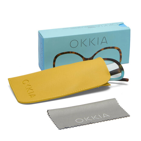 Okkia - Leesbril VERONA Butterfly Havana Blue OK049HB