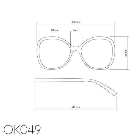 Okkia - Leesbril VERONA Butterfly Havana Blue OK049HB