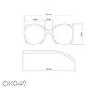 Okkia - Leesbril VERONA Butterfly Havana Blue OK049HB Okkia - Leesbril VERONA Butterfly Havana Blue OK049HB
