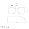 Okkia - Leesbril VERONA Butterfly Havana Yellow OK049HY Okkia - Leesbril VERONA Butterfly Havana Yellow OK049HY