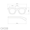 Okkia - Leesbril FIRENZE Square Black OK058BK Okkia - Leesbril FIRENZE Square Black OK058BK