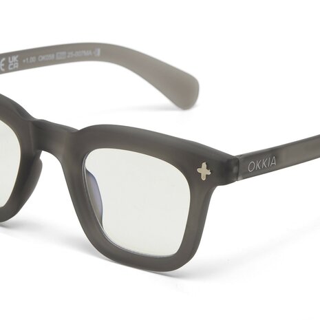 Okkia - Leesbril FIRENZE Square Translucent Smoke OK058TSM