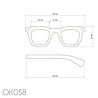 Okkia - Leesbril FIRENZE Square Yellow Havana OK058Y3H Okkia - Leesbril FIRENZE Square Yellow Havana OK058Y3H