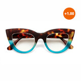 Okkia - Leesbril CLAUDIA Cat-Eye Havana Blue OK023HB