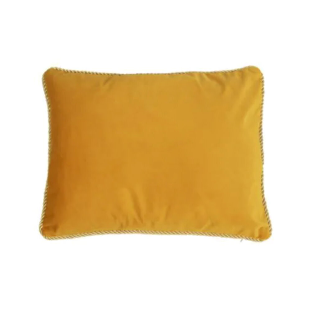 Melting Pot - Sierkussen Honing Goud Fluweel 45x35cm gouden bies Melting Pot - Sierkussen Honing Goud Fluweel 45x35cm gouden bies