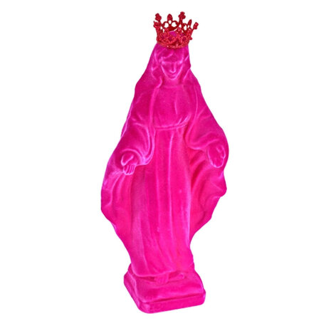 Werns - Beeld Madonna met Kroon Flock 23x52cm in 2 kleuren Werns - Beeld Madonna met Kroon Flock 23x52cm in 2 kleuren